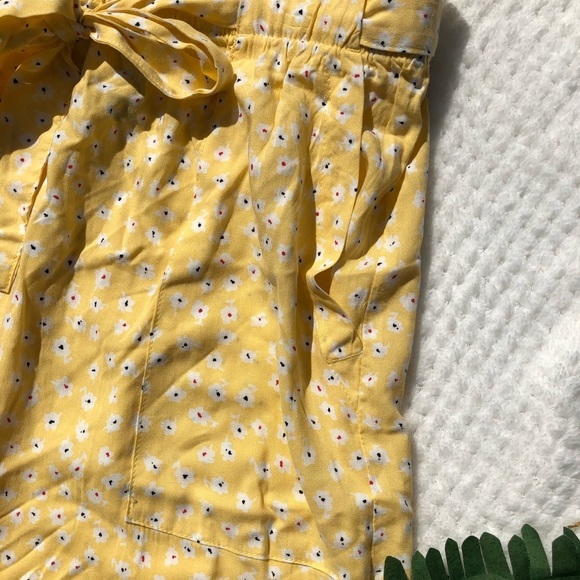 🎄George yellow casual skirt  SZ M floral print NWOT - Picture 3 of 10